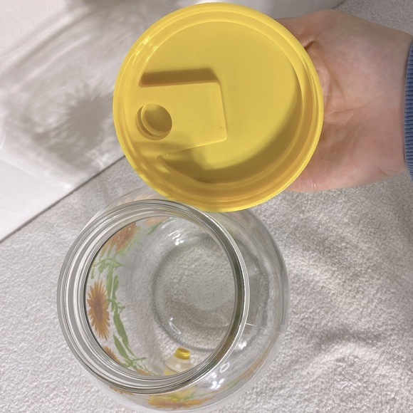 Vintage Sun Tea Sunflower Glass Beverage Dispenser Jar - Picture 10 of 12